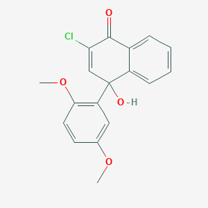 2-Chloro-4-(2,5-dimethoxyphenyl)-4-hydroxy-naphthalen-1-one