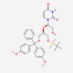 1-((R)-1-(((R)-1-(bis(4-methoxyphenyl)(phenyl)methoxy)-3-((tert-butyldimethylsilyl)oxy)propan-2-yl)oxy)-2-hydroxyethyl)pyrimidine-2,4(1H,3H)-dione