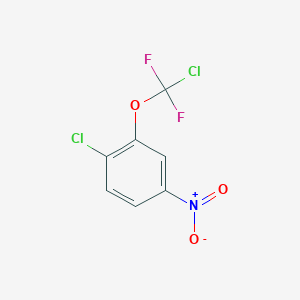 molecular formula C7H3Cl2F2NO3 B1402200 1-Chloro-2-[chloro(difluoro)-methoxy]-4-nitro-benzene CAS No. 1417569-58-4