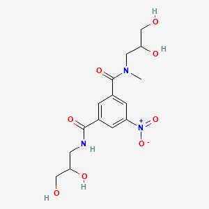 N1,N3-bis(2,3-dihydroxypropyl)-N1-methyl-5-nitroisophthalamide