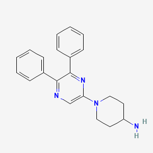 1-(5,6-Diphenylpyrazin-2-YL)piperidin-4-amine