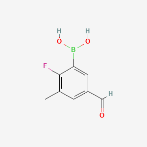 (2-Fluoro-5-formyl-3-methylphenyl)boronic acid