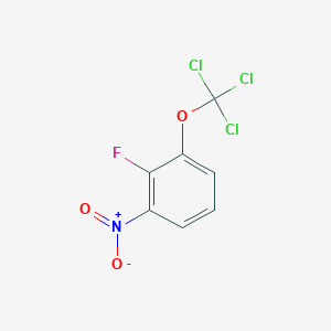 molecular formula C7H3Cl3FNO3 B1402204 2-Fluoro-1-nitro-3-(trichloromethoxy)benzene CAS No. 1404193-50-5