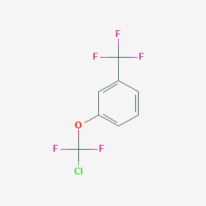 molecular formula C8H4ClF5O B1402206 1-[Chloro(difluoro)methoxy]-3-(trifluoromethyl)benzene CAS No. 1417566-68-7
