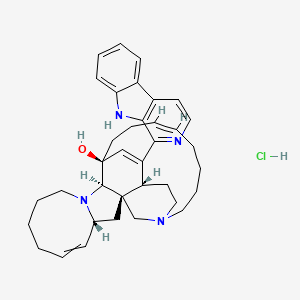 (1R,2R,4R,12R,13S,16Z)-25-(9H-pyrido[3,4-b]indol-1-yl)-11,22-diazapentacyclo[11.11.2.12,22.02,12.04,11]heptacosa-5,16,25-trien-13-ol;hydrochloride