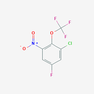 B1402210 1-Chloro-5-fluoro-3-nitro-2-(trifluoromethoxy)benzene CAS No. 1417569-90-4