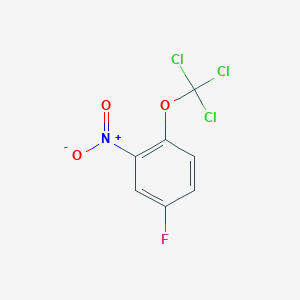 molecular formula C7H3Cl3FNO3 B1402214 4-Fluoro-2-nitro-1-(trichloromethoxy)benzene CAS No. 1404194-64-4