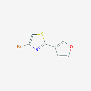 Thiazole, 4-bromo-2-(3-furanyl)-