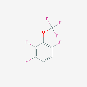 molecular formula C7H2F6O B1402215 1,2,4-Trifluoro-3-(trifluoromethoxy)benzene CAS No. 158178-40-6