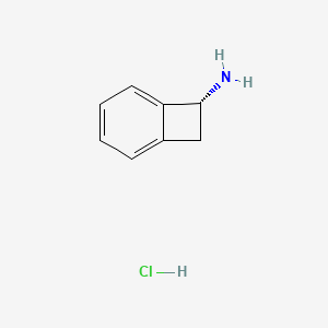 molecular formula C8H10ClN B14022159 (R)-bicyclo[4.2.0]octa-1(6),2,4-trien-7-amine hydrochloride 