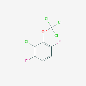 molecular formula C7H2Cl4F2O B1402217 2-Chloro-1,4-difluoro-3-(trichloromethoxy)benzene CAS No. 1404193-62-9