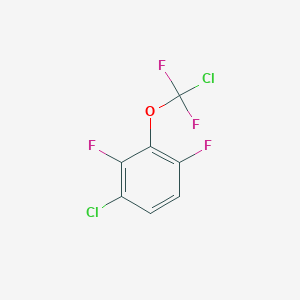 molecular formula C7H2Cl2F4O B1402218 1-Chloro-3-[chloro(difluoro)methoxy]-2,4-difluoro-benzene CAS No. 1417567-05-5