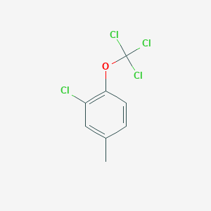 molecular formula C8H6Cl4O B1402220 2-Chloro-4-methyl-1-(trichloromethoxy)benzene CAS No. 1404194-90-6