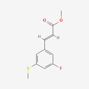 (E)-methyl 3-(3-fluoro-5-(methylthio)phenyl)acrylate