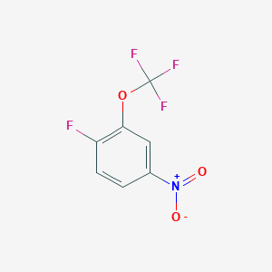 molecular formula C7H3F4NO3 B1402224 1-Fluoro-4-nitro-2-(trifluoromethoxy)benzene CAS No. 1404194-97-3
