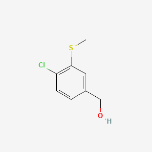 molecular formula C8H9ClOS B14022265 (4-Chloro-3-(methylthio)phenyl)methanol 