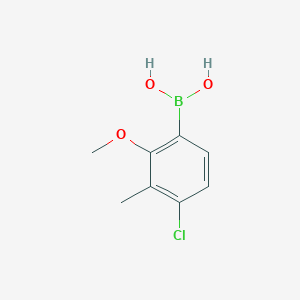 molecular formula C8H10BClO3 B14022280 (4-Chloro-2-methoxy-3-methylphenyl)boronic acid 