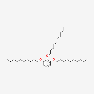 molecular formula C36H66O3 B14022286 1,2,3-Tris(decyloxy)benzene CAS No. 151237-07-9