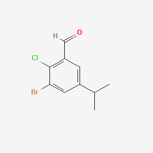 3-Bromo-2-chloro-5-isopropylbenzaldehyde