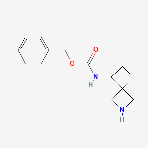 molecular formula C14H18N2O2 B1402230 5-(Cbz-氨基)-2-氮杂螺[3.3]庚烷 CAS No. 1352546-84-9