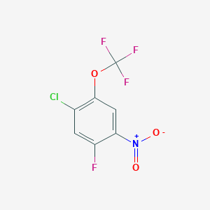 molecular formula C7H2ClF4NO3 B1402232 1-Chloro-5-fluoro-4-nitro-2-(trifluoromethoxy)benzene CAS No. 1417569-08-4