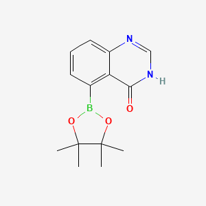 5-(4,4,5,5-Tetramethyl-1,3,2-dioxaborolan-2-YL)quinazolin-4-OL