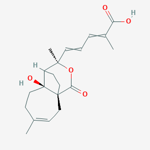 1H-4,9a-Ethanocyclohepta[c]pyran, 2,4-pentadienoic acid deriv.; (-)-Deacetylpseudolaric acid A