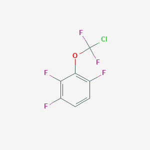 molecular formula C7H2ClF5O B1402235 2-[Chloro(difluoro)methoxy]-1,3,4-trifluoro-benzene CAS No. 1404193-81-2
