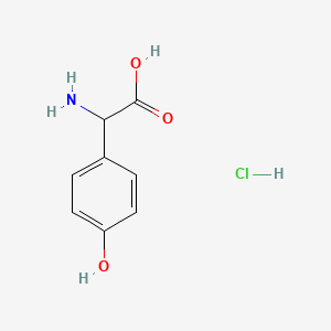 molecular formula C8H10ClNO3 B14022360 2-Amino-2-(4-hydroxyphenyl)acetic acid hydrochloride 