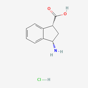 (1R,3S)-3-aminoindane-1-carboxylic acid;hydrochloride