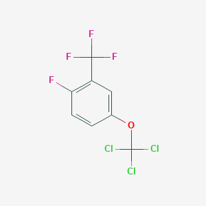 B1402237 1-Fluoro-4-(trichloromethoxy)-2-(trifluoromethyl)benzene CAS No. 1417567-80-6