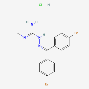 1-[Bis(4-bromophenyl)methylideneamino]-2-methyl-guanidine