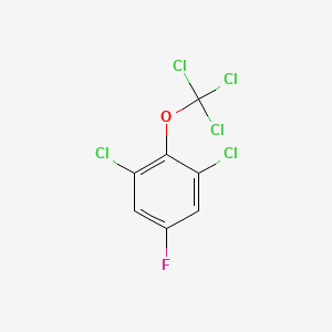 molecular formula C7H2Cl5FO B1402238 1,3-Dichloro-5-fluoro-2-(trichloromethoxy)benzene CAS No. 1417566-34-7