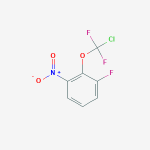 molecular formula C7H3ClF3NO3 B1402239 2-[Chloro(difluoro)methoxy]-1-fluoro-3-nitro-benzene CAS No. 1404193-51-6