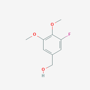 molecular formula C9H11FO3 B14022394 (3-Fluoro-4,5-dimethoxyphenyl)methanol 