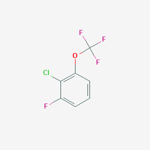 molecular formula C7H3ClF4O B1402242 2-Chloro-1-fluoro-3-(trifluoromethoxy)benzene CAS No. 1404195-18-1