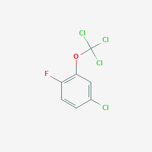 molecular formula C7H3Cl4FO B1402243 4-Chloro-1-fluoro-2-(trichloromethoxy)benzene CAS No. 1404193-61-8