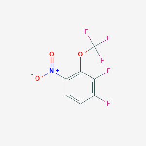 molecular formula C7H2F5NO3 B1402244 1,2-Difluoro-4-nitro-3-(trifluoromethoxy)benzene CAS No. 1417569-46-0