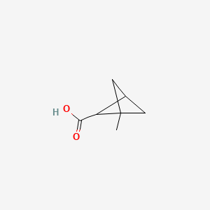 molecular formula C7H10O2 B14022441 1-Methylbicyclo[1.1.1]pentane-2-carboxylic acid 