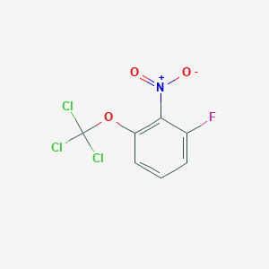 molecular formula C7H3Cl3FNO3 B1402245 1-Fluoro-2-nitro-3-(trichloromethoxy)benzene CAS No. 1404195-11-4