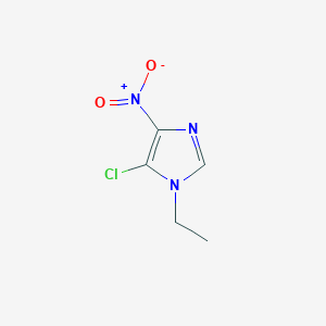 molecular formula C5H6ClN3O2 B14022450 5-Chloro-1-ethyl-4-nitro-1h-imidazole 