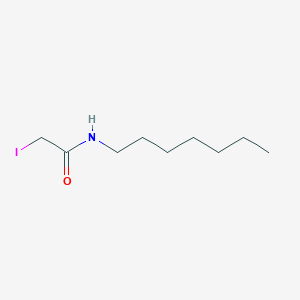 molecular formula C9H18INO B14022465 N-Heptyl-2-iodoacetamide CAS No. 5349-30-4