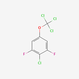 molecular formula C7H2Cl4F2O B1402247 2-Chloro-1,3-difluoro-5-(trichloromethoxy)benzene CAS No. 1404193-65-2