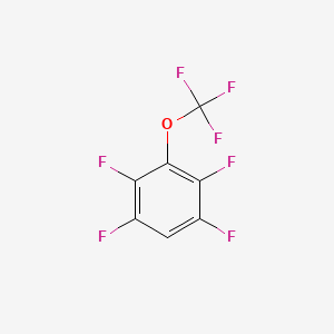 molecular formula C7HF7O B1402250 1,2,4,5-Tetrafluoro-3-(trifluoromethoxy)benzene CAS No. 1417566-63-2