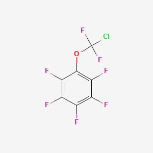 molecular formula C7ClF7O B1402251 1-[Chloro(difluoro)methoxy]-2,3,4,5,6-pentafluoro-benzene CAS No. 36919-00-3