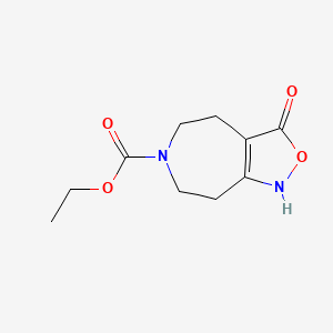 ethyl 3-oxo-4,5,7,8-tetrahydro-1H-[1,2]oxazolo[3,4-d]azepine-6-carboxylate