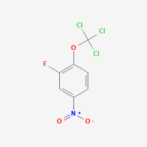 molecular formula C7H3Cl3FNO3 B1402255 2-Fluoro-4-nitro-1-(trichloromethoxy)benzene CAS No. 1404194-20-2