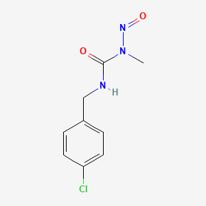 molecular formula C9H10ClN3O2 B14022554 N'-[(4-Chlorophenyl)methyl]-N-methyl-N-nitrosourea CAS No. 90346-91-1