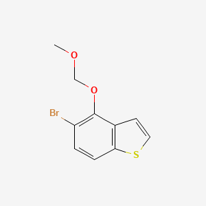 molecular formula C10H9BrO2S B14022557 5-Bromo-4-(methoxymethoxy)benzo[b]thiophene 