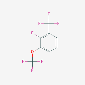 molecular formula C8H3F7O B1402259 2-Fluoro-1-(trifluoromethoxy)-3-(trifluoromethyl)benzene CAS No. 1417567-37-3